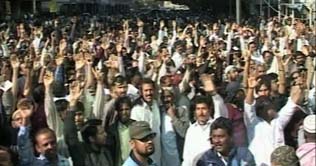 KESC employees stage protest